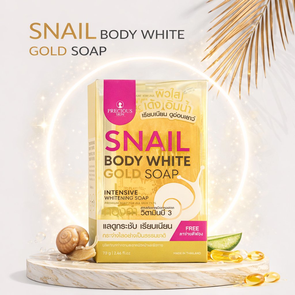 Precious Skin Snail Body White Gold Soap