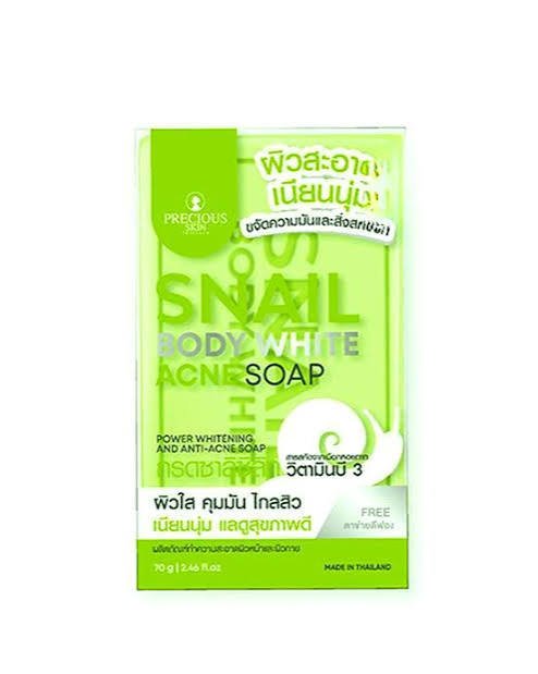 Snail Body White Acne Soap Precious Skin