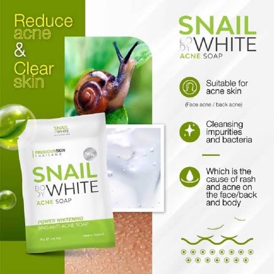 Snail Body White Acne Soap Precious Skin