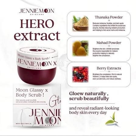 Jennie Moon Glassy X Body Scrub Glow